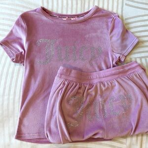 Juicy Couture | Woman’s Velvet Set in Pink Size S